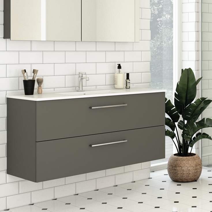 Dansani Mido+ underskab, 120x44 cm, grå