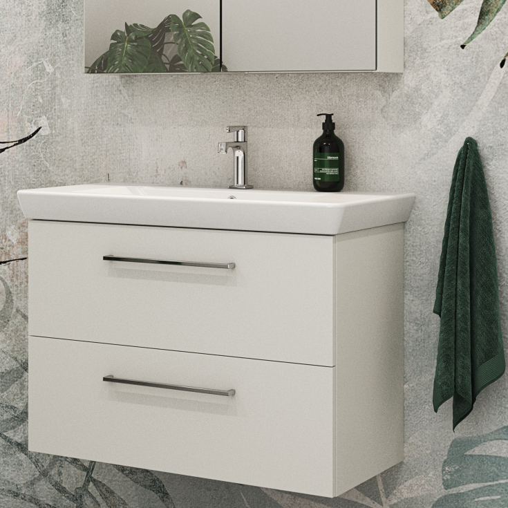 Dansani Mido+ underskåp, 80x44 cm, matt vit