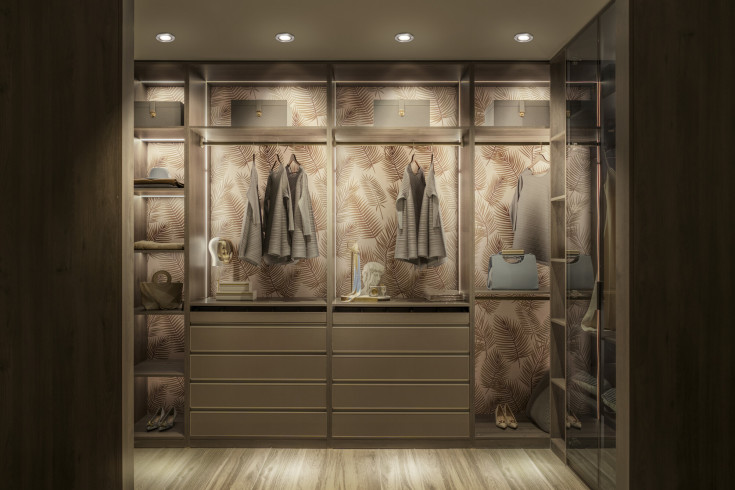 Ledvance Spot Combo Fix frontring, rund, børstet nikkel