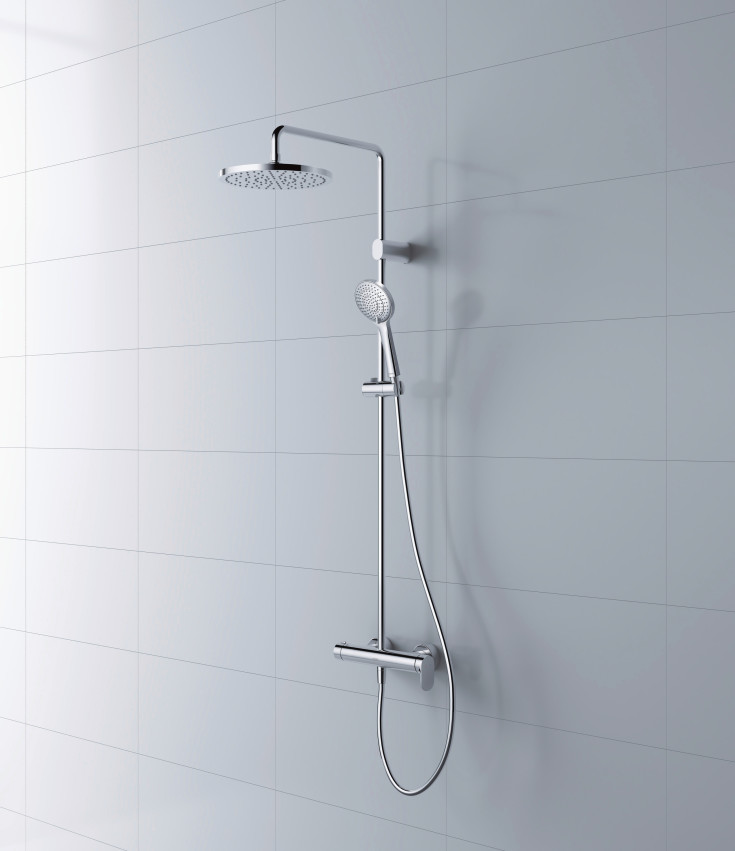 Duravit Wave dusjsystem, krom