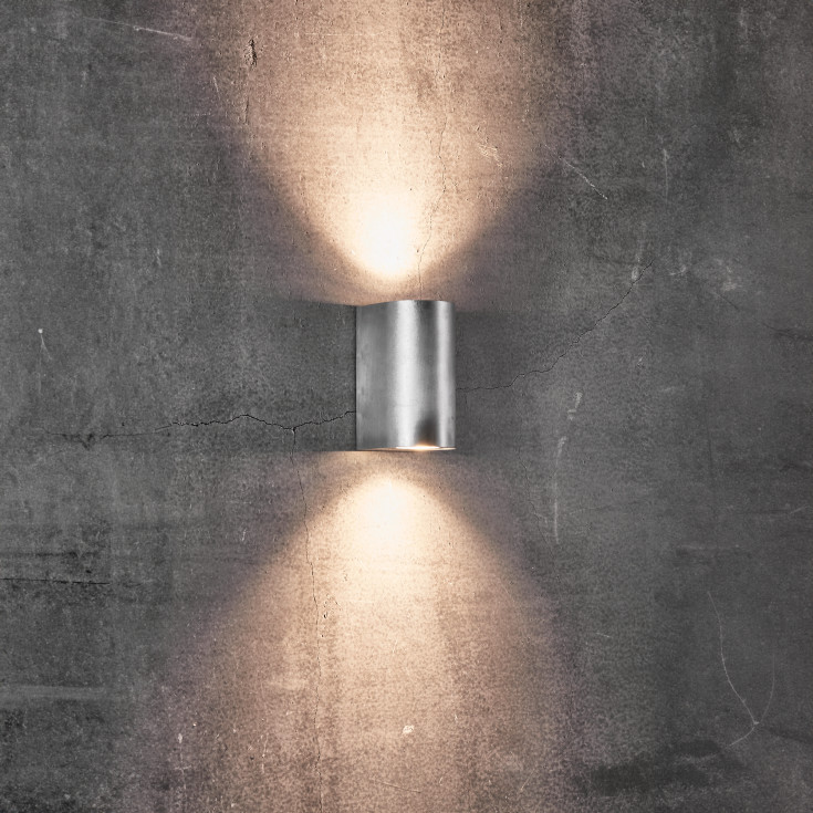 Nordlux Canto Maxi 2 utelys vegg, galvanisert stål