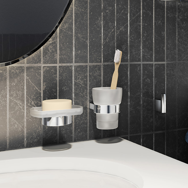 Smedbo Air tandborstmugg, krom