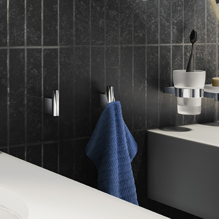 Smedbo Air håndklædekrog, krom