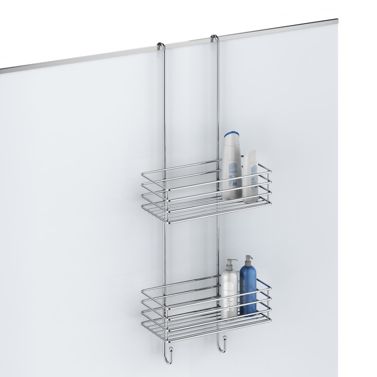 Beslagsboden dusjhylle, krom