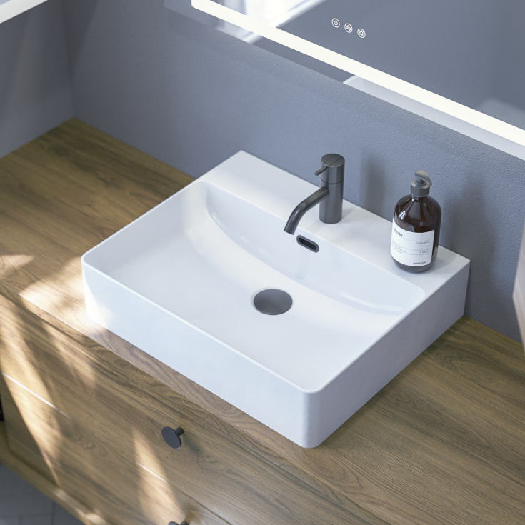 Dansani Calidris bunnventil, push-open, sort