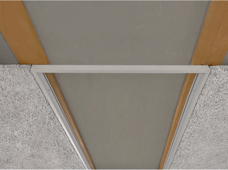 Click-Fit indbygningsramme 30x60 LED panel G3, hvidlakeret