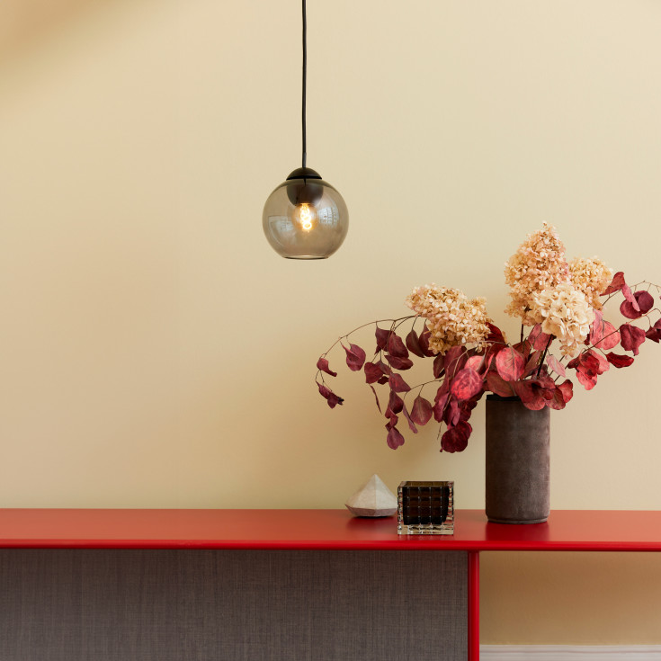 Halo Design Bubbles pendellampe, røykfarget, Ø14 cm