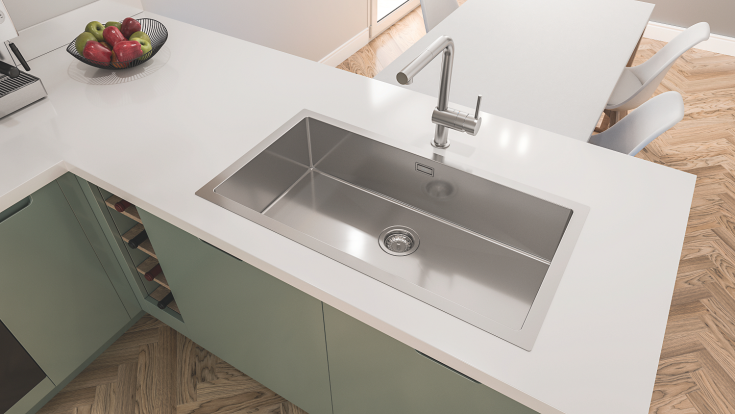 Grohe K700 køkkenvask, 86,4x46,4 cm, rustfrit stål