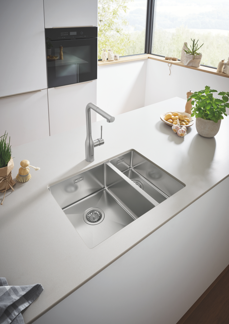 Grohe K700U diskbänk, 59,5x45 cm, rostfritt stål