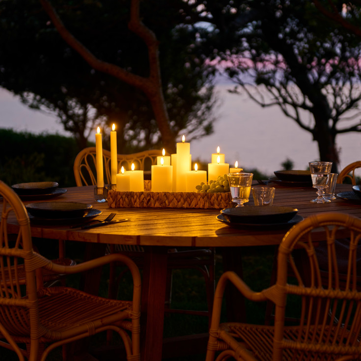 Sirius Smilla LED kronelys, oppladbar, hvit