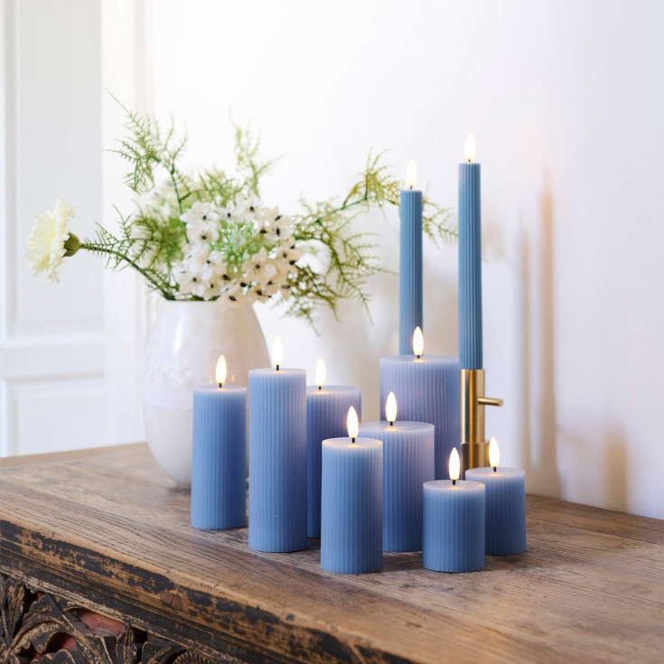 Sirius Smilla LED kronelys, oppladbar, blå