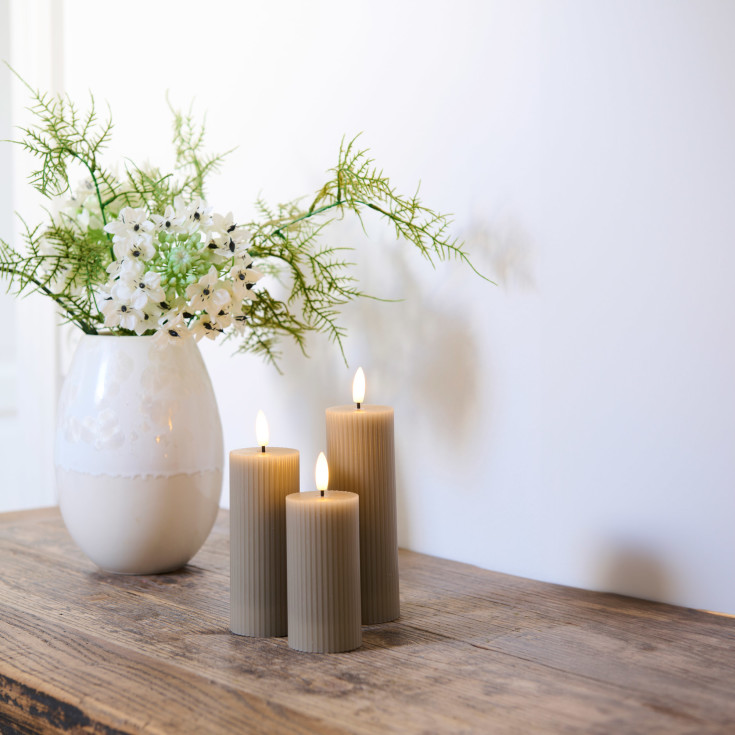 Sirius Smilla LED kubbelys, oppladbar, grå