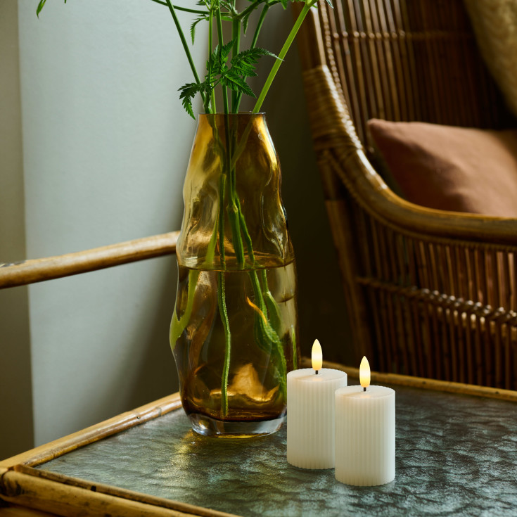 Sirius Smilla LED kubbelys, oppladbar, hvit