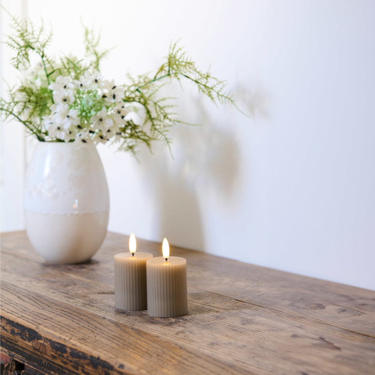 Sirius Smilla LED kubbelys, oppladbar, grå