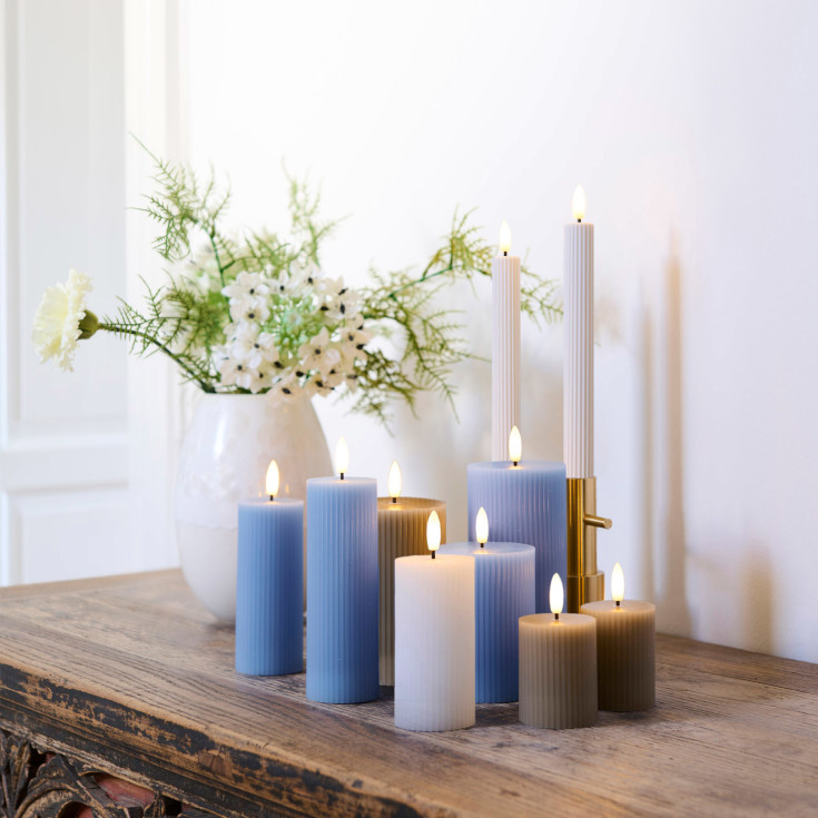 Sirius Smilla LED kronelys, oppladbar, hvit