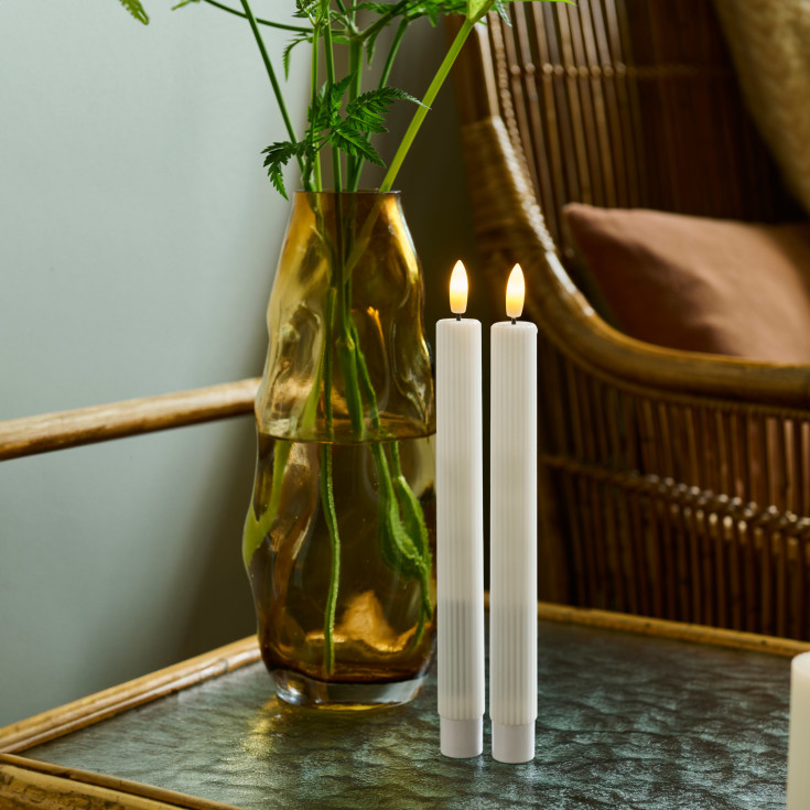 Sirius Smilla LED kronelys, oppladbar, hvit