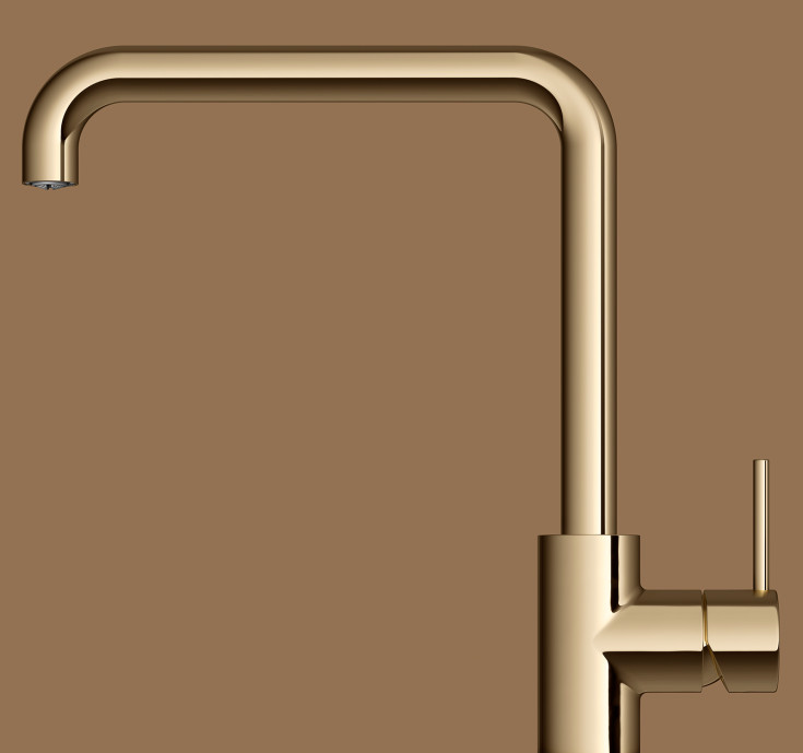 Mora Inxx II Sharp köksblandare, polerad mässing