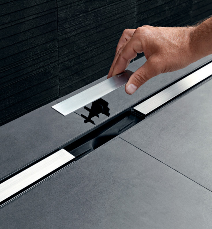 Geberit CleanLine20 avløpsarmatur 300-1600, fri plassering, rustfritt stål/rustfritt stål