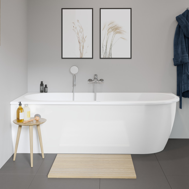 Duravit Darling New badkar, 190x90 cm, vänster, vit