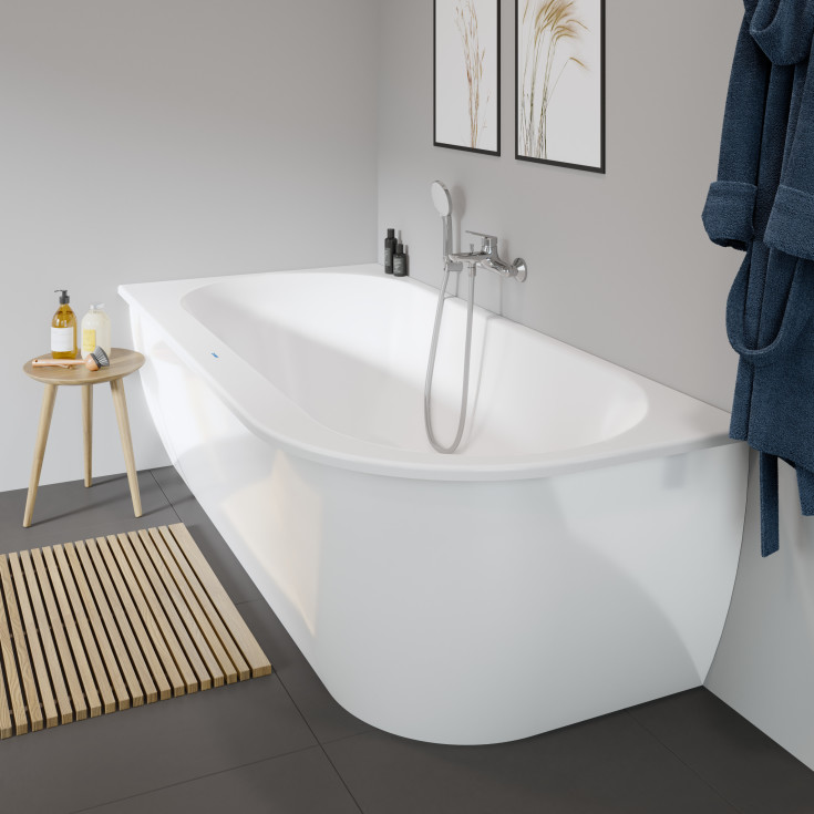 Duravit Darling New badkar, 190x90 cm, vänster, vit