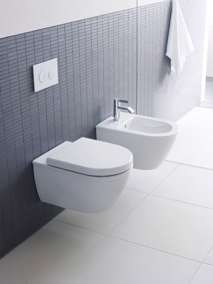 Duravit Darling New vägghängd toalett, rengöringsvänlig, vit
