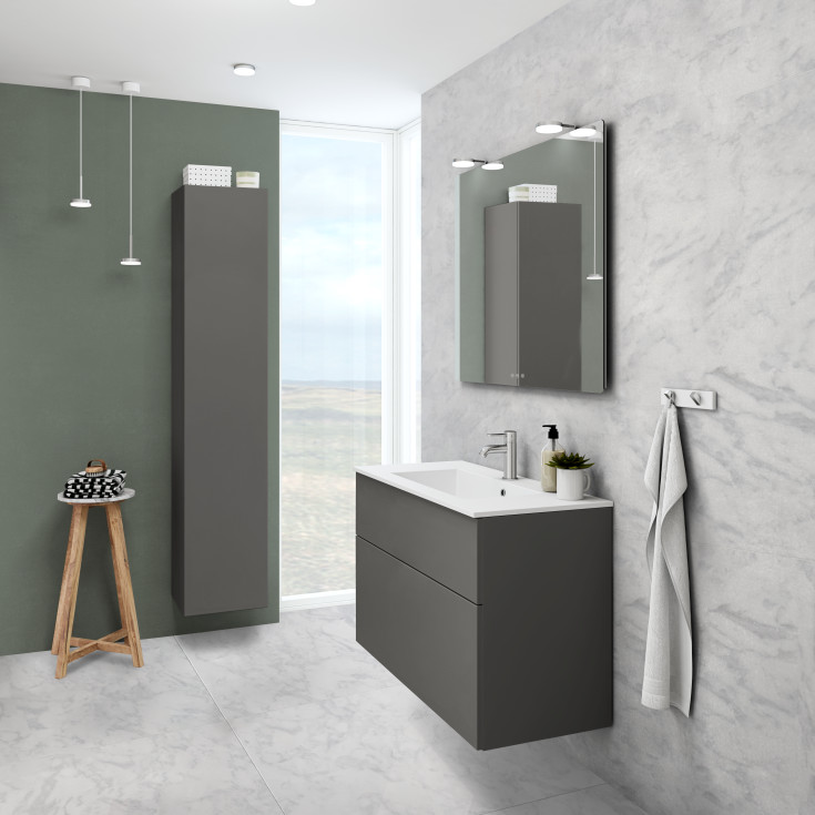 Dansani Minore servant, 100,2x45,5 cm, hvit