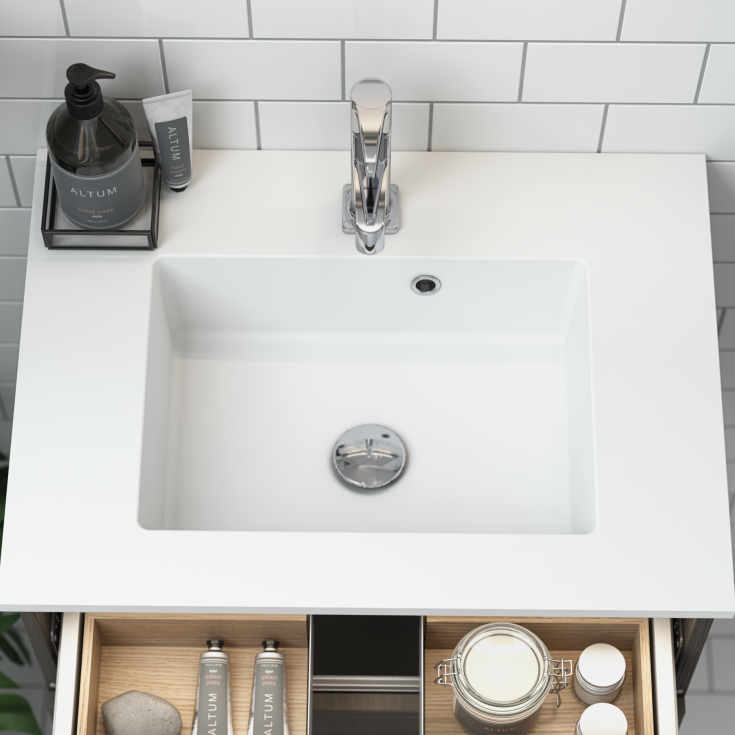 Dansani Minore servant, 60,2x45,5 cm, hvit