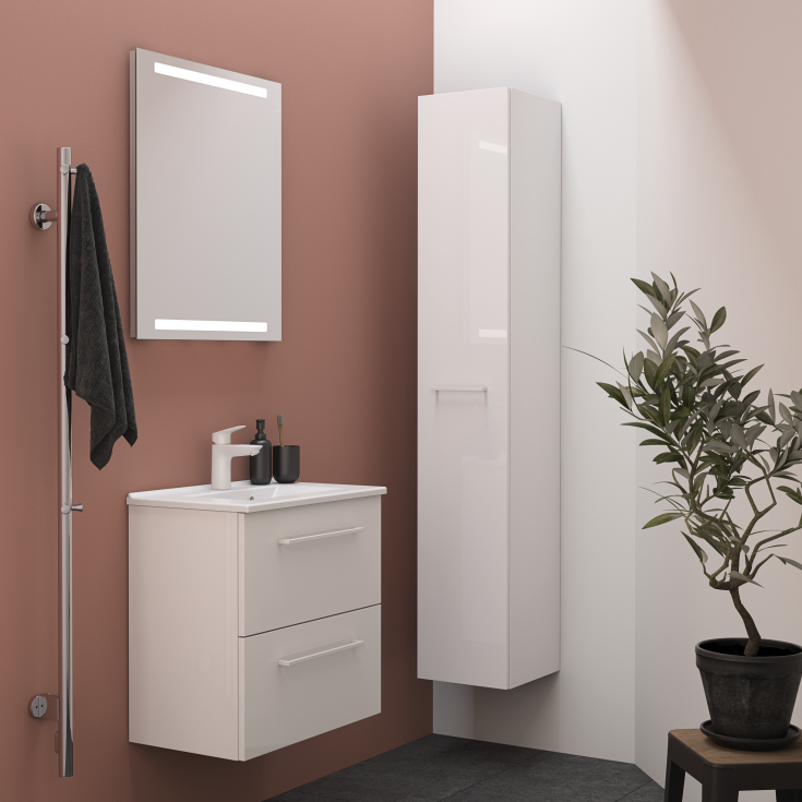 Dansani Amber Mini håndvask, 61x36,5 cm, hvid