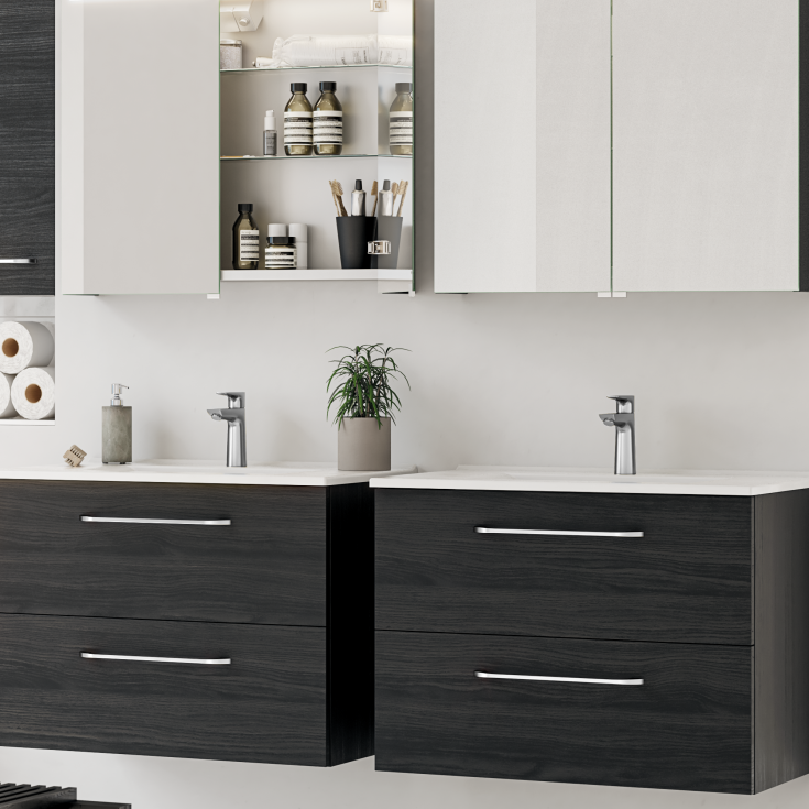 Dansani Amber servant, 81x45,5 cm, hvit