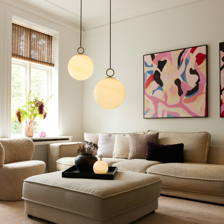 Halo Design Stockholm oppladbar bordlampe, brun