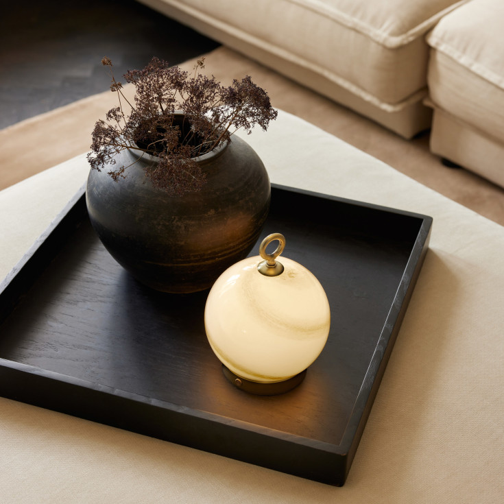 Halo Design Stockholm oppladbar bordlampe, grå