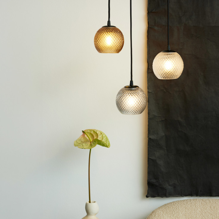 Halo Design Nobb pendellampa, klar, Ø12 cm