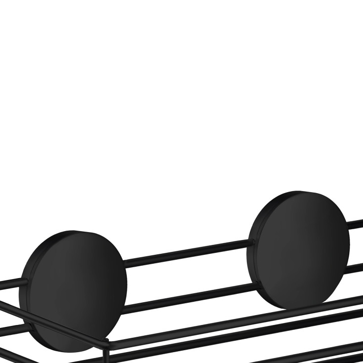 Beslagsboden beslag till duschhylla, svart