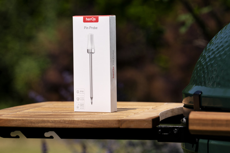 HerQs Pin Probe, trådløs stegetermometer, appstyret