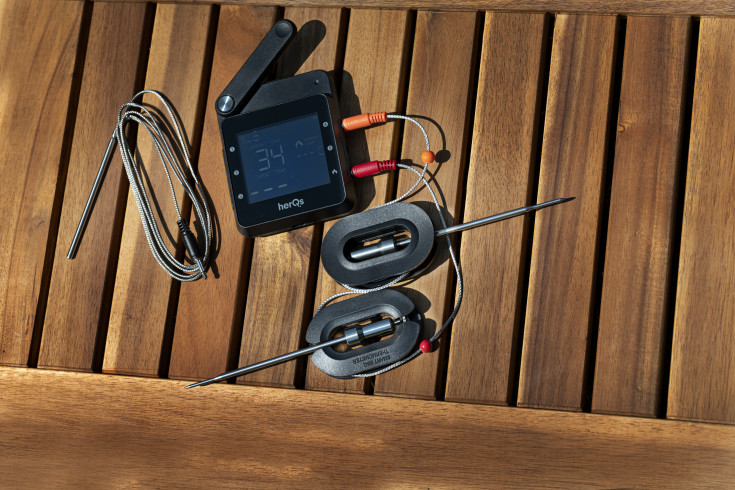 HerQs Professional, stegetermometer med trådløs display, appstyret