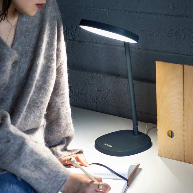 Lumie Task lysterapilampe, mörkgrå