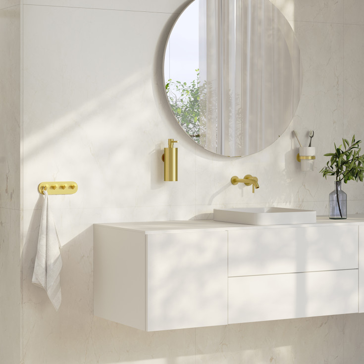 Smedbo Home tannkrus, børstet messing