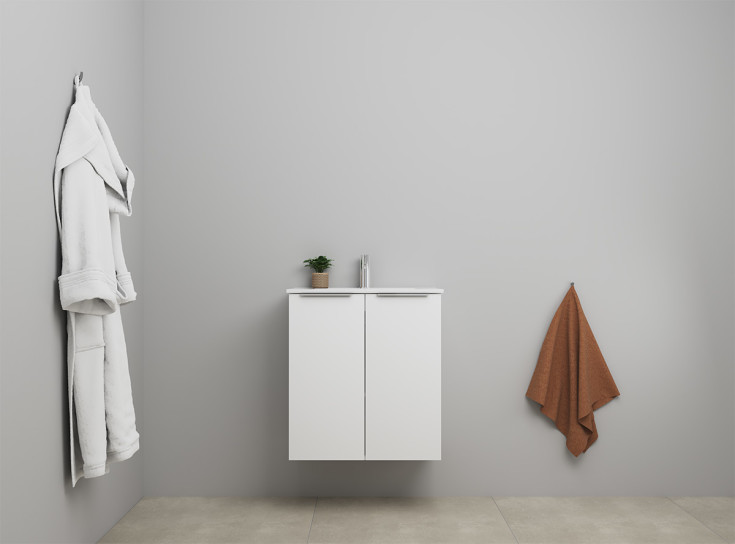 Sanibell Online möbelpaket, omonterad, 61x36 cm, vit högglans