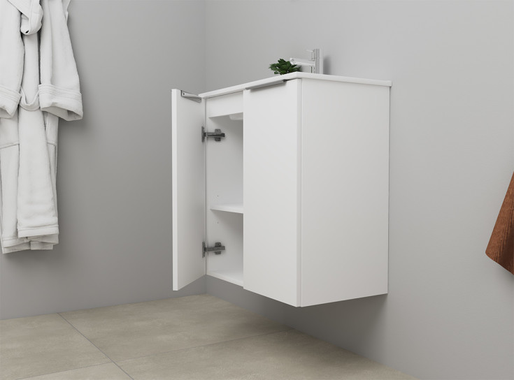 Sanibell Online möbelpaket, omonterad, 61x36 cm, vit högglans