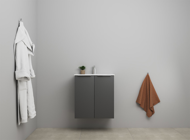 Sanibell Online møbelpakke, usamlet, 61 x 36 cm, matt antrasitt