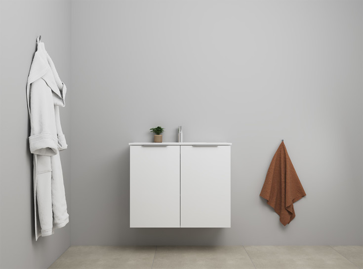 Sanibell Online möbelpaket, omonterad, 81x36 cm, vit högglans