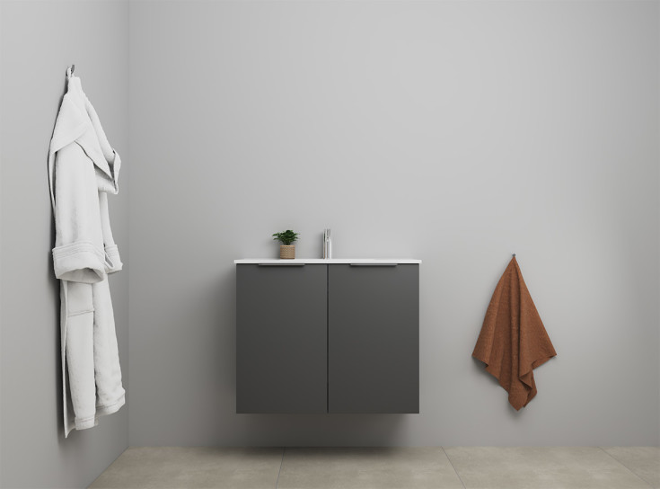 Sanibell Online möbelpaket, omonterad, 81x36 cm, matt antracit