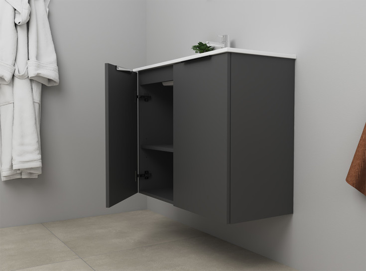 Sanibell Online möbelpaket, 81x36 cm, matt antracit