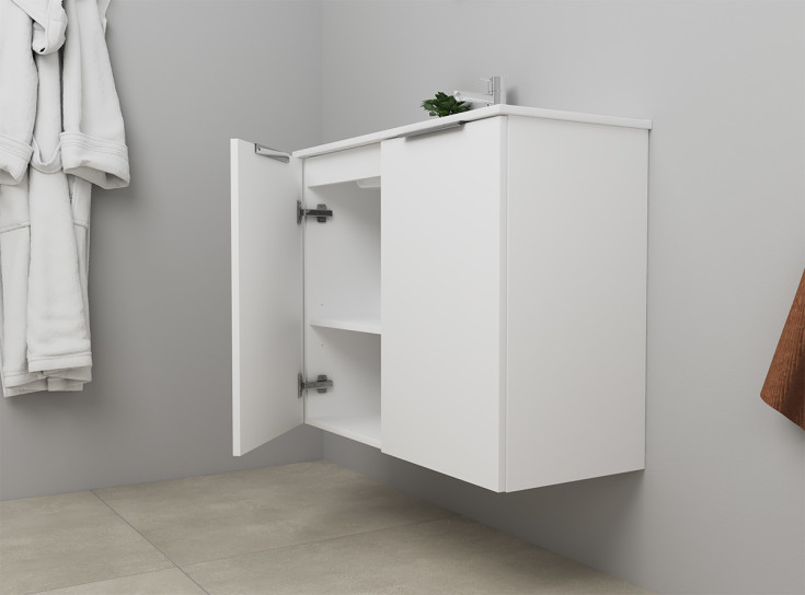 Sanibell Online möbelpaket, 81x36 cm, matt vit