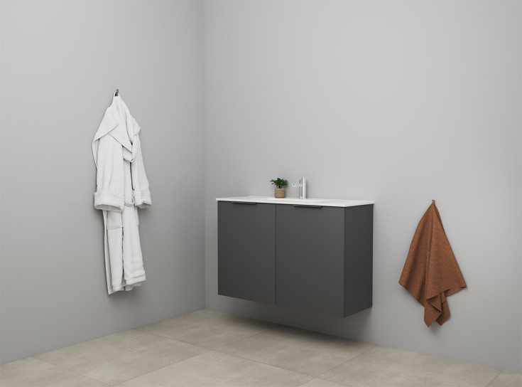 Sanibell Online möbelpaket, 101x36 cm, matt antracit