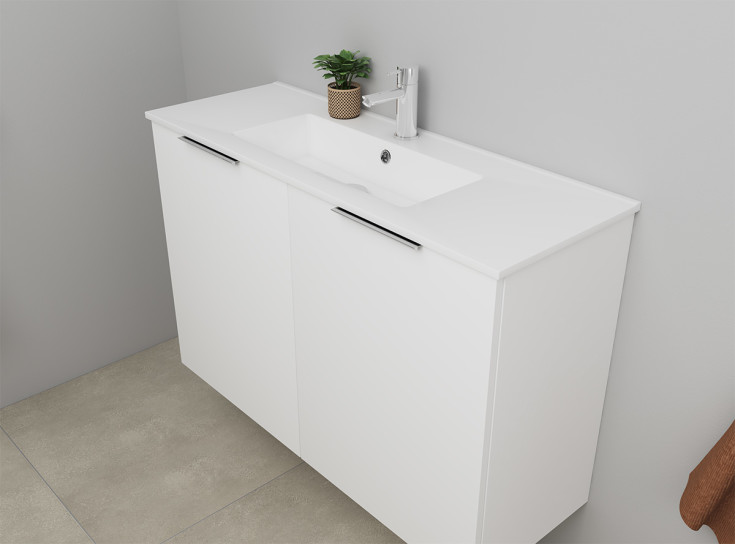 Sanibell Online möbelpaket, 101x36 cm, matt vit