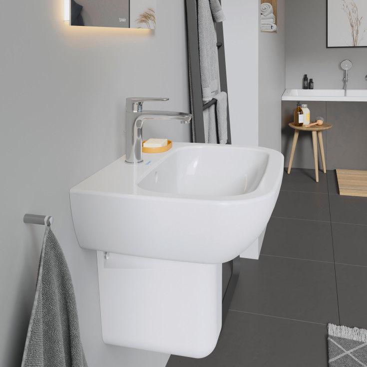 Duravit D-Code tvättställ, 55x43 cm, vit