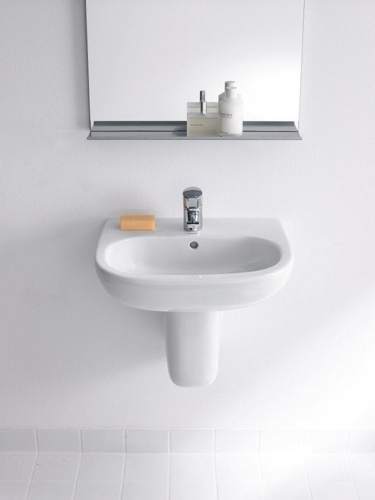 Duravit D-Code tvättställ, 55x43 cm, vit