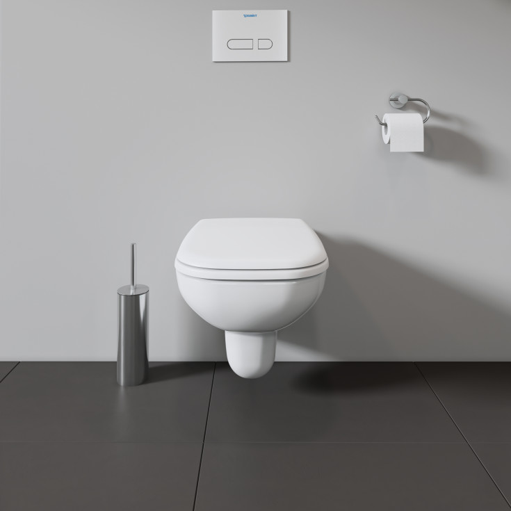 Duravit D-Code væghængt toilet, hvid