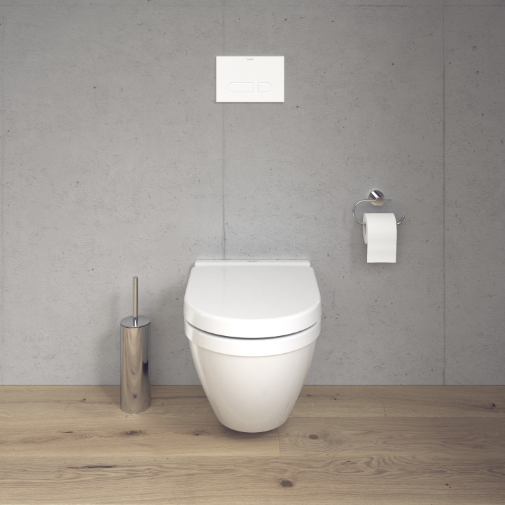 Duravit Starck 3 vägghängd toalett, dold montering, vit